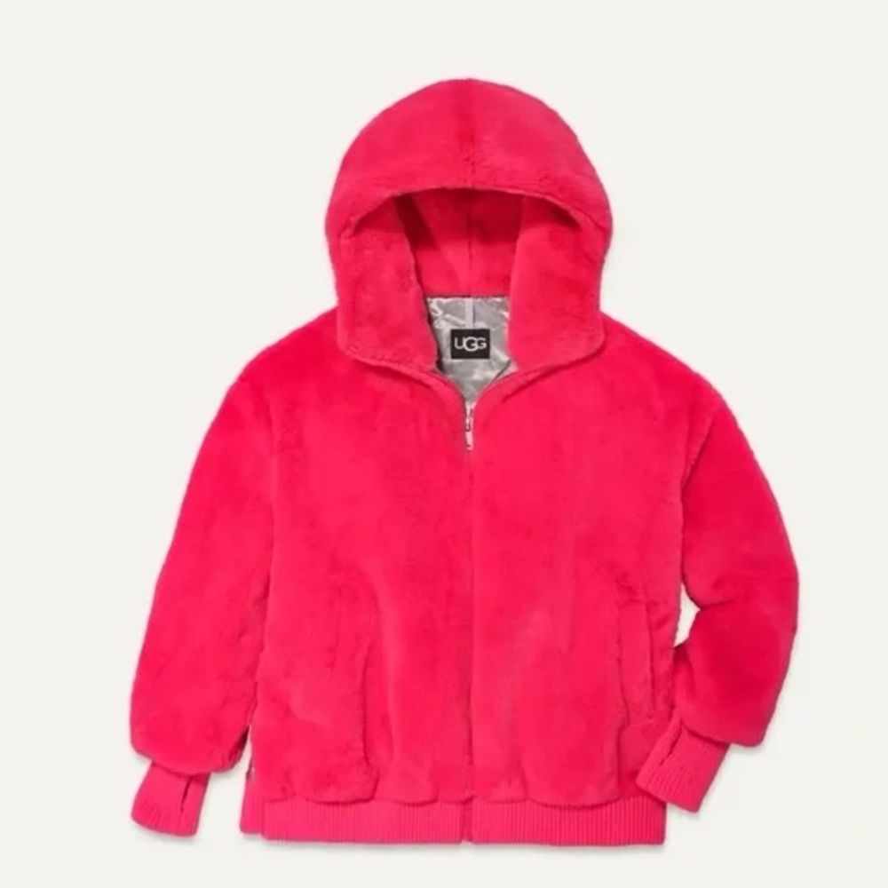 UGG Pink Faux fur Hoodie